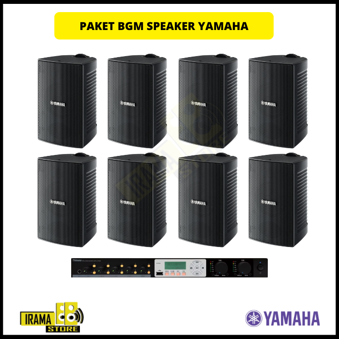 Paket Background Music Indoor Speaker Yamaha - 8 Speaker